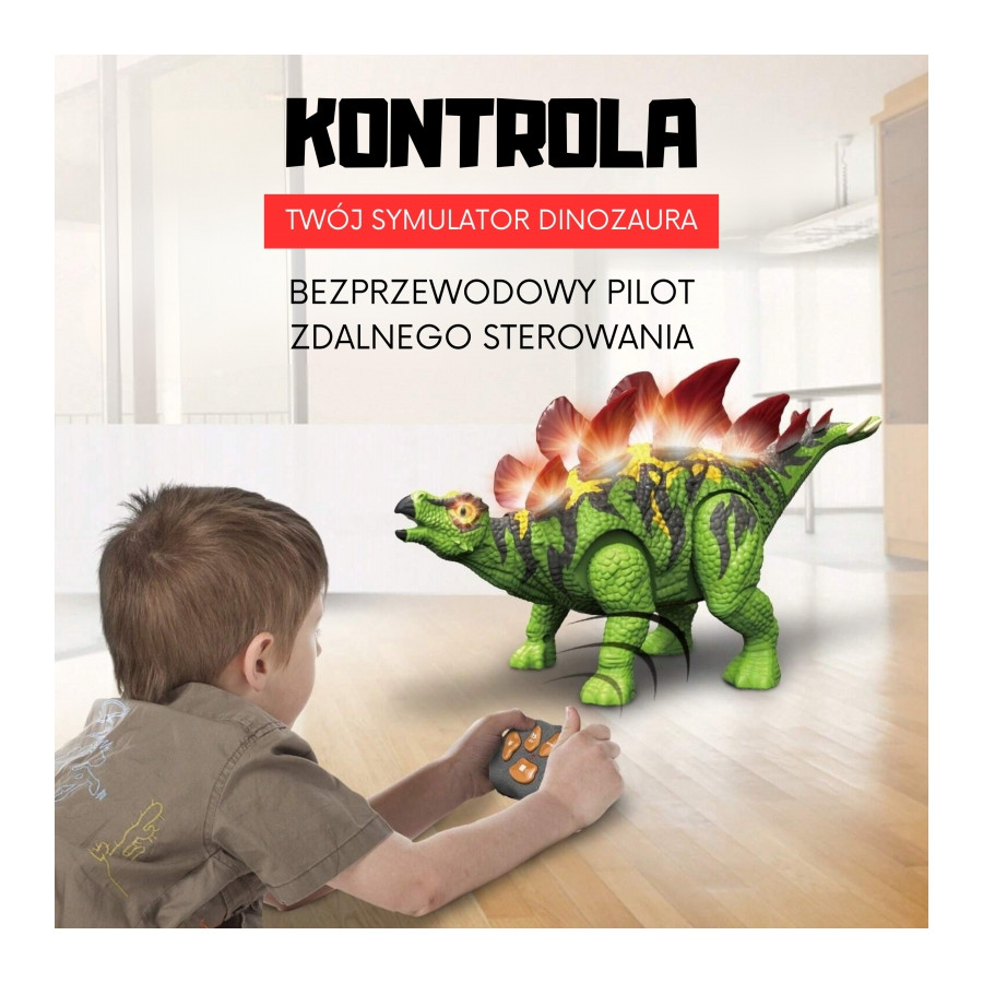 Zdalnie sterowany dinozaur Stegozaur RC / Woopie