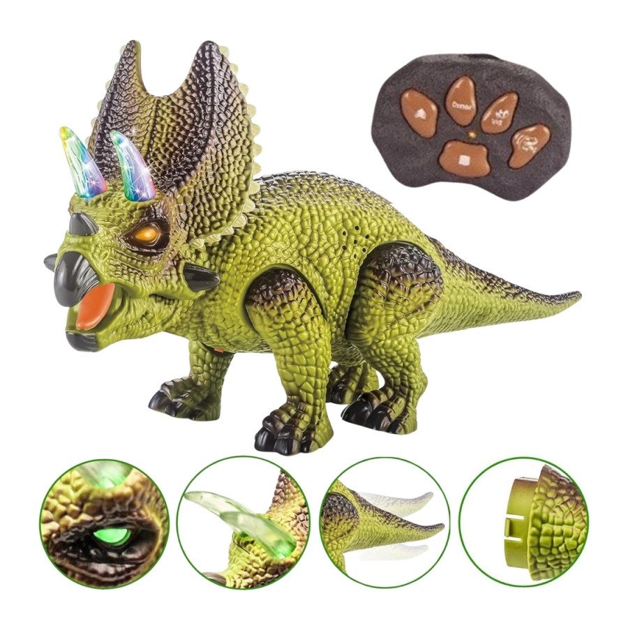 Zdalnie sterowany dinozaur Triceratops RC / Woopie