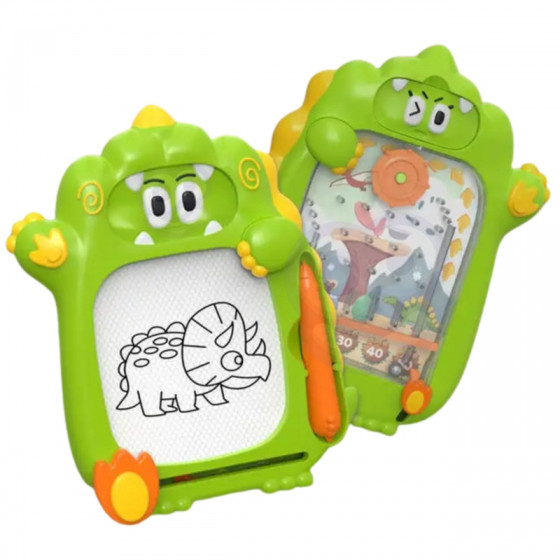 Zielona tablica magnetyczna znikopis + Gra zręcznościowa Pinball / Woopie