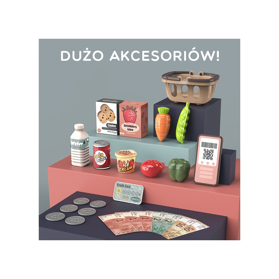 Kasa sklepowa z akcesoriami 25 el. / Woopie