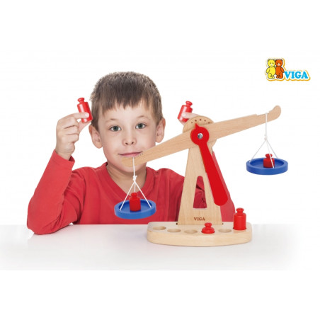 Waga sklepowa z odważnikami / Viga