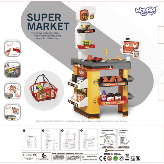 Interaktywny  Supermarket z akcesoriami / Woopie