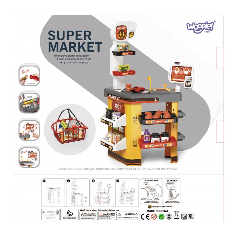 Interaktywny  Supermarket z akcesoriami / Woopie