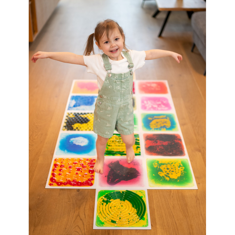 Ścieżka sensoryczna - płytki z cieczą 30 cm 6 szt. / Tullo