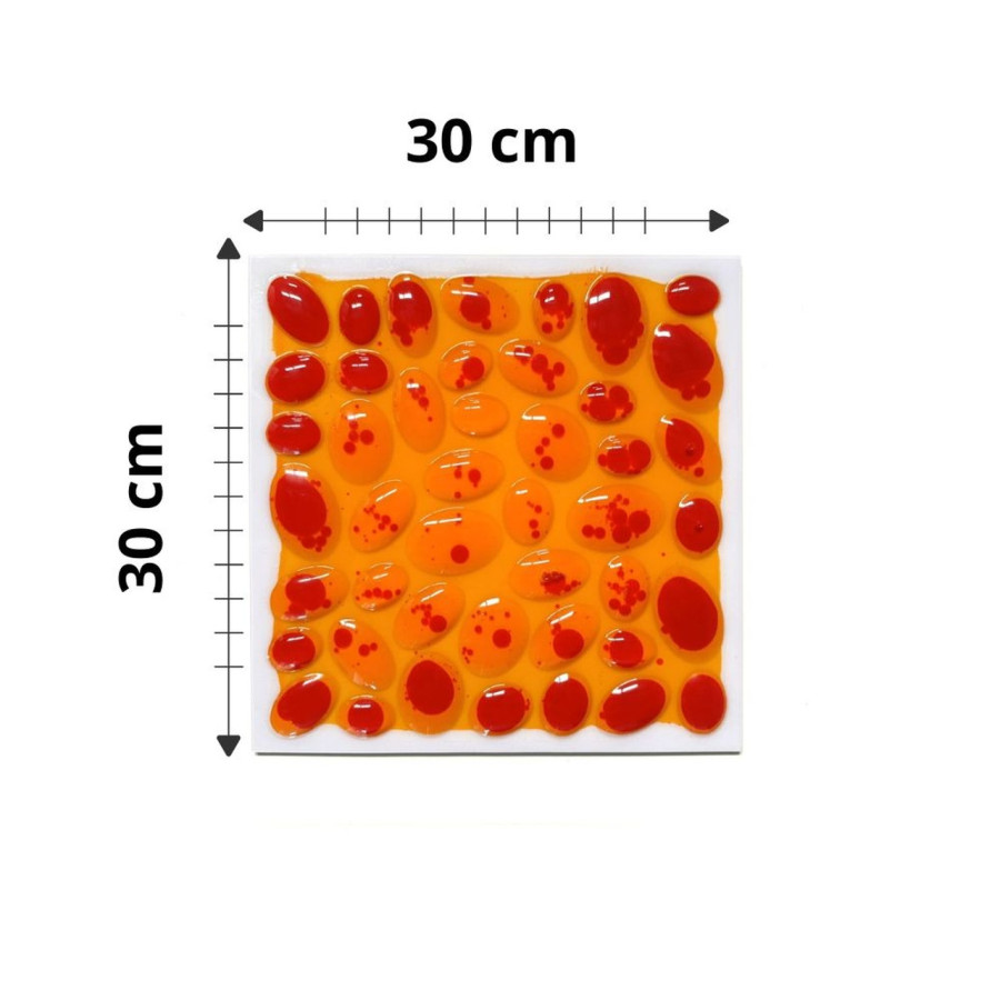 Ścieżka sensoryczna - płytki z cieczą fakturowe 30 cm 4 szt. / Tullo