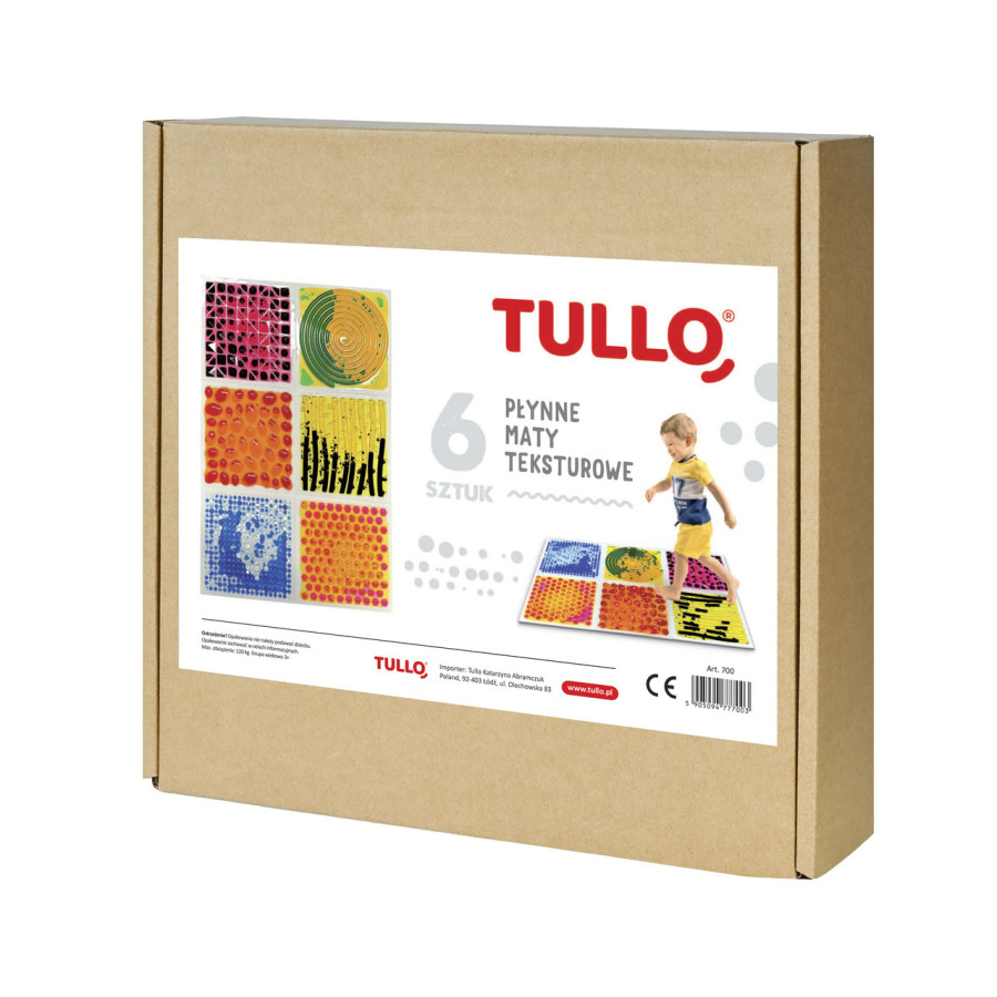 Ścieżka sensoryczna - płytki z cieczą fakturowe 30 cm 6 szt. / Tullo