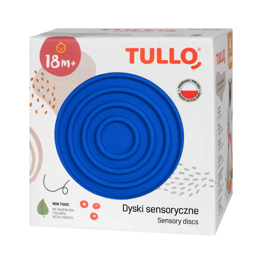 Dyski sensoryczne różne faktury 4 szt. / Tullo