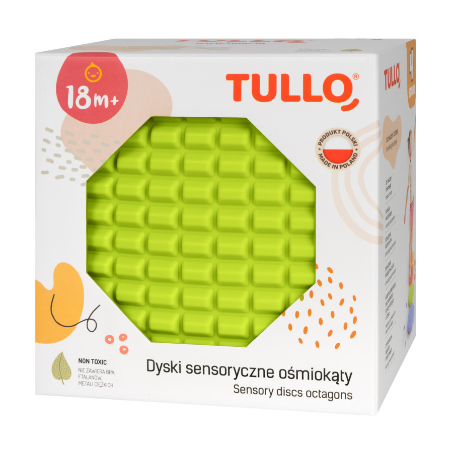 Dyski densoryczne z fakturami ośmiokąty 4 szt. / Tullo
