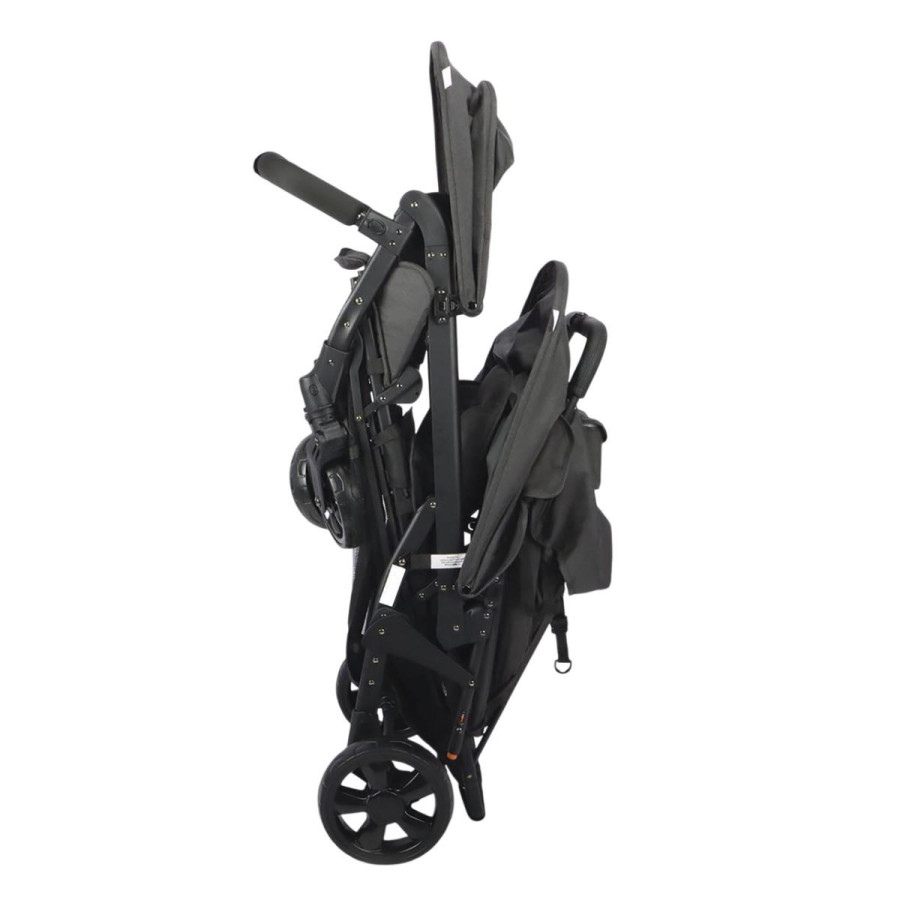 Wózek spacerowy do żłobka Lidoo Ergondrive Black 3-osobowy / Familidoo