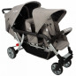 Wózek spacerowy do żłobka Lidoo Ergondrive Grey 3-osobowy / Familidoo