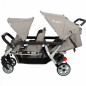 Wózek spacerowy do żłobka Lidoo Ergondrive Grey 3-osobowy / Familidoo