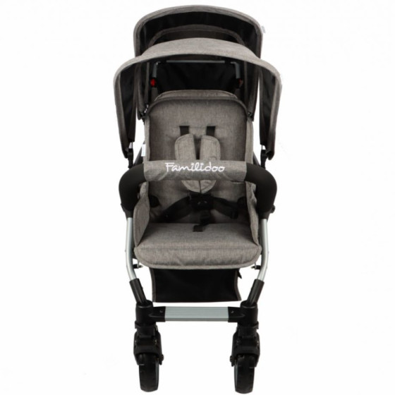Wózek spacerowy do żłobka Lidoo Ergondrive Grey 3-osobowy / Familidoo
