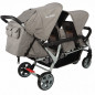Wózek spacerowy do żłobka Lidoo Ergondrive Grey 3-osobowy / Familidoo