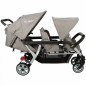 Wózek spacerowy do żłobka Lidoo Ergondrive Grey 3-osobowy / Familidoo