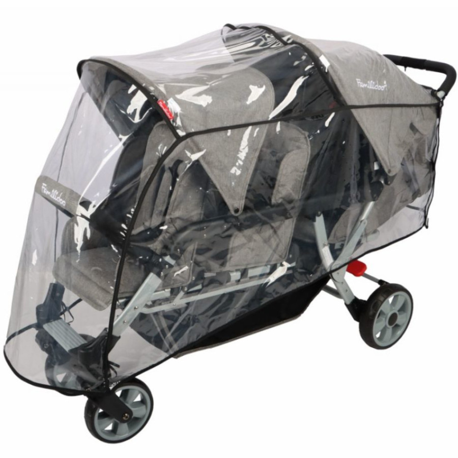 Wózek spacerowy do żłobka Lidoo Ergondrive Grey 3-osobowy / Familidoo