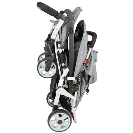 Wózek spacerowy do żłobka Lidoo Ergondrive Grey 3-osobowy / Familidoo