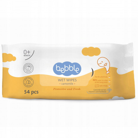 Chusteczki nawilżane rumiankowe 54 szt. / Bebble