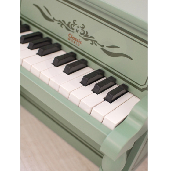 Pianinko Vintage + Książeczka do nauki / Classic World
