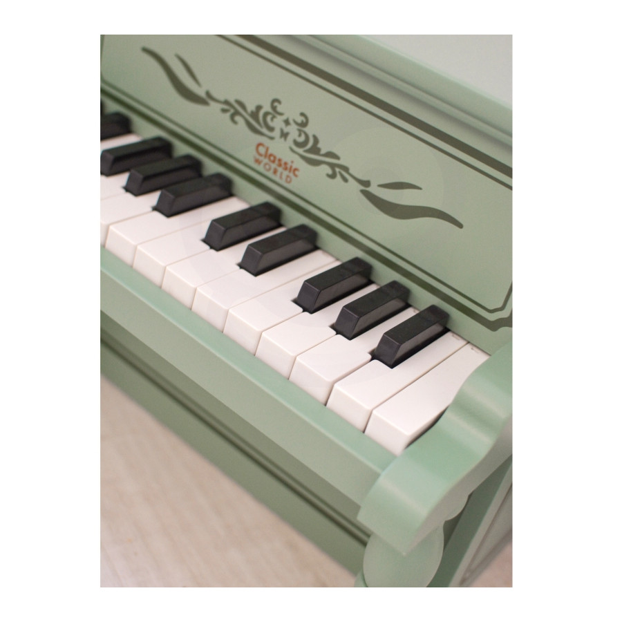 Pianinko Vintage + Książeczka do nauki / Classic World