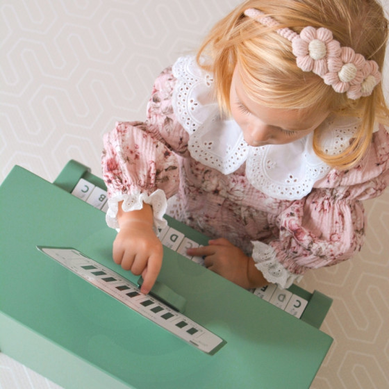 Pianinko Vintage + Książeczka do nauki / Classic World