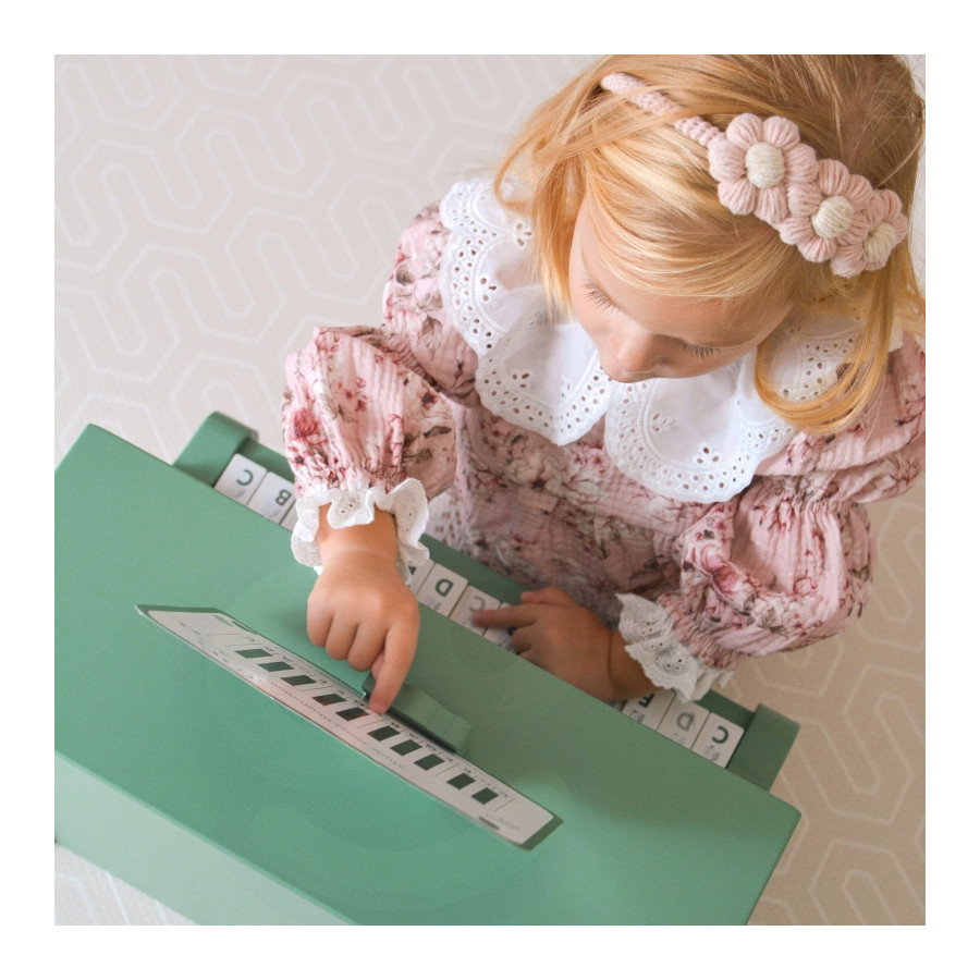 Pianinko Vintage + Książeczka do nauki / Classic World