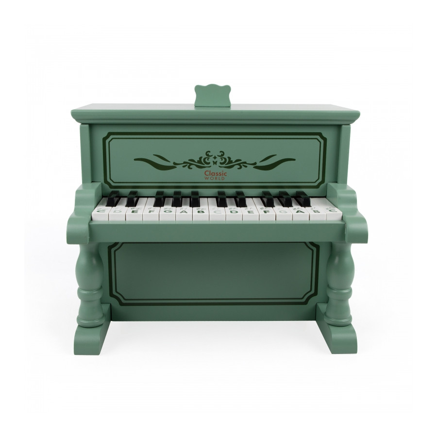 Pianinko Vintage + Książeczka do nauki / Classic World