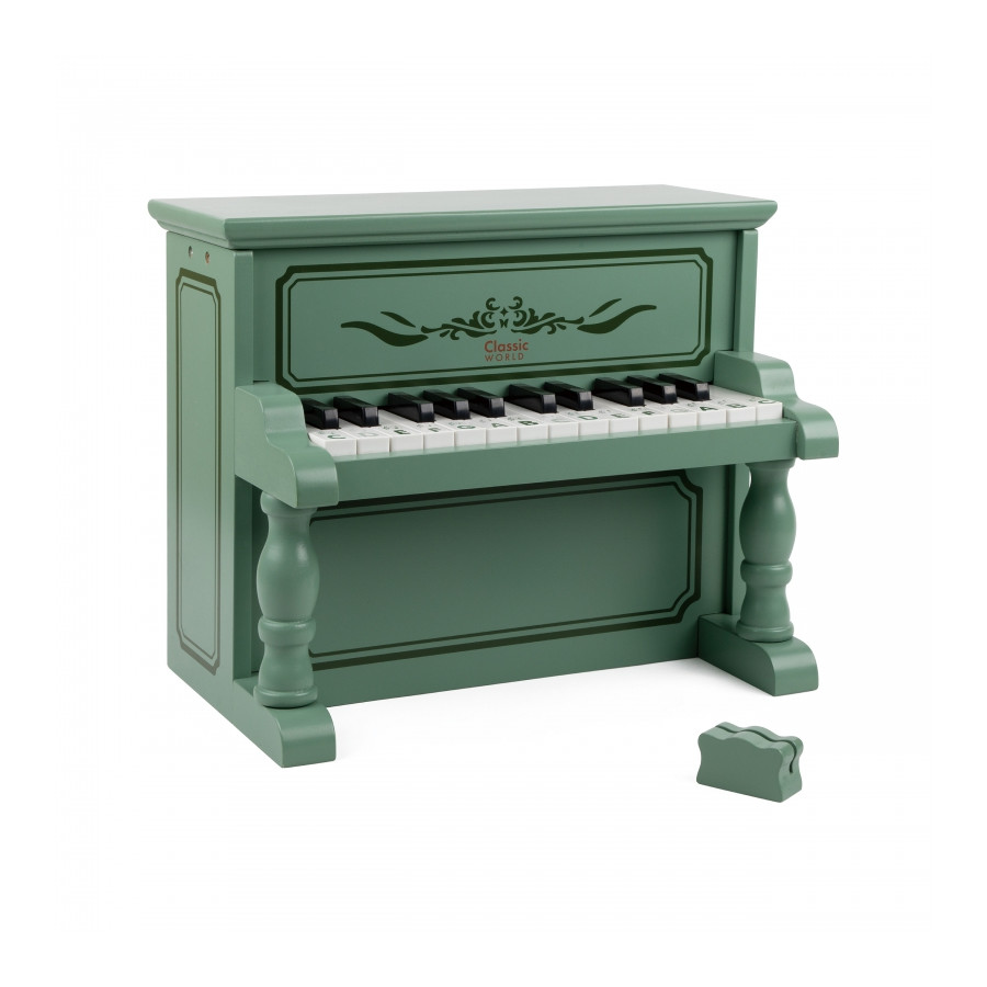 Pianinko Vintage + Książeczka do nauki / Classic World