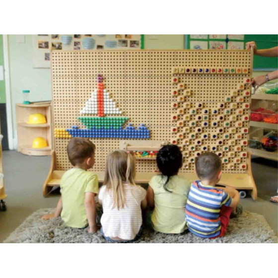 Wolnostojąca tablica naukowo-kreatywna STEM 166x125 cm / Masterkidz