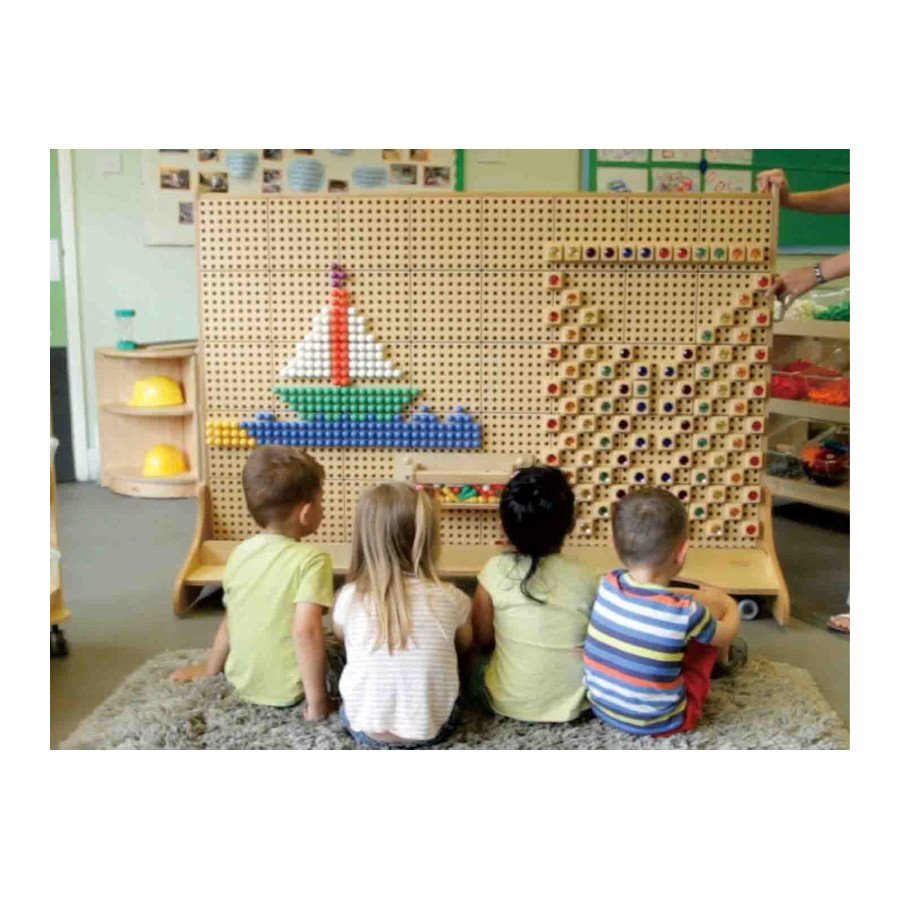 Wolnostojąca tablica naukowo-kreatywna STEM 166x125 cm / Masterkidz