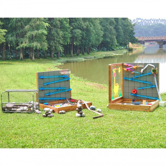Tablica kreatywna z piaskownicą zestaw STEM Wall / Masterkidz