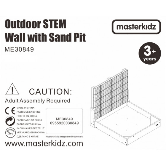 Tablica kreatywna z piaskownicą zestaw STEM Wall / Masterkidz