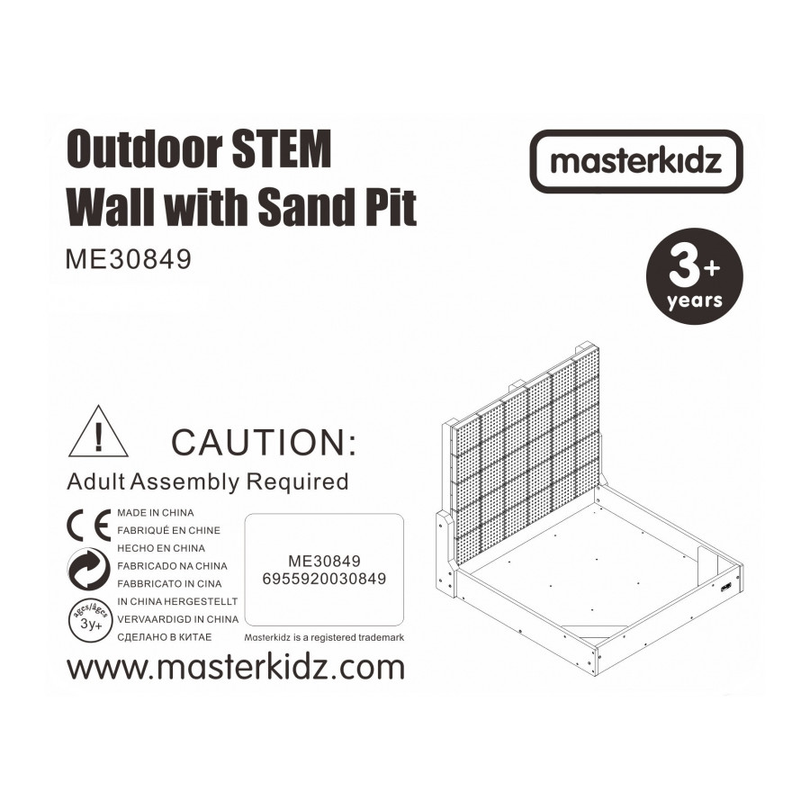 Tablica kreatywna z piaskownicą zestaw STEM Wall / Masterkidz