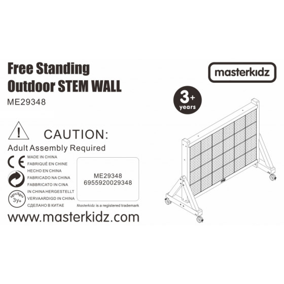 Tablica naukowo-kreatywna STEM Wall Outdoor / Masterkidz