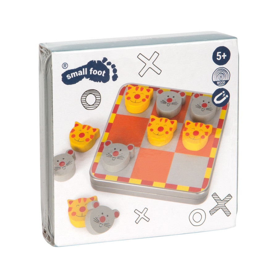 Gra magnetyczna kółko i krzyżyk Kot i mysz / Small Foot Design