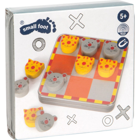Gra magnetyczna kółko i krzyżyk Kot i mysz / Small Foot Design
