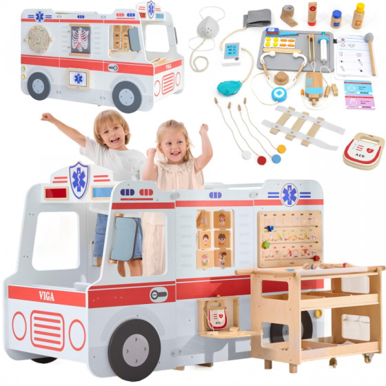 Duży ambulans z akcesoriami / Viga