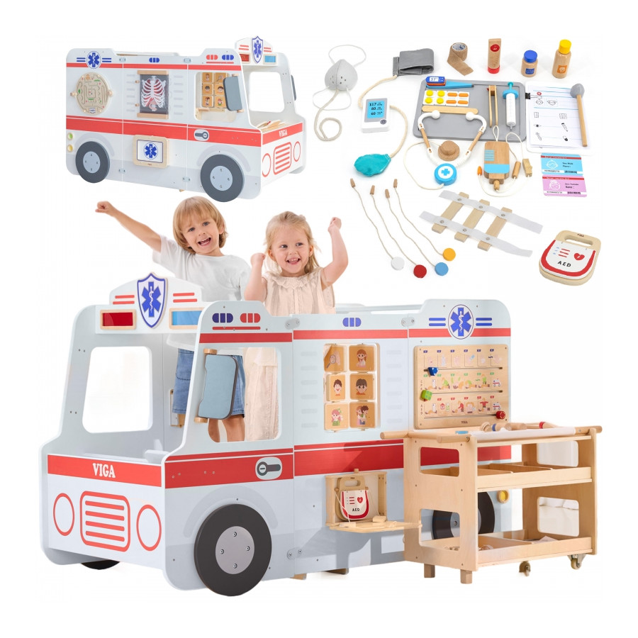 Duży ambulans z akcesoriami / Viga