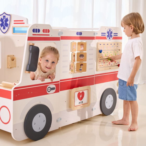 Duży ambulans z akcesoriami / Viga