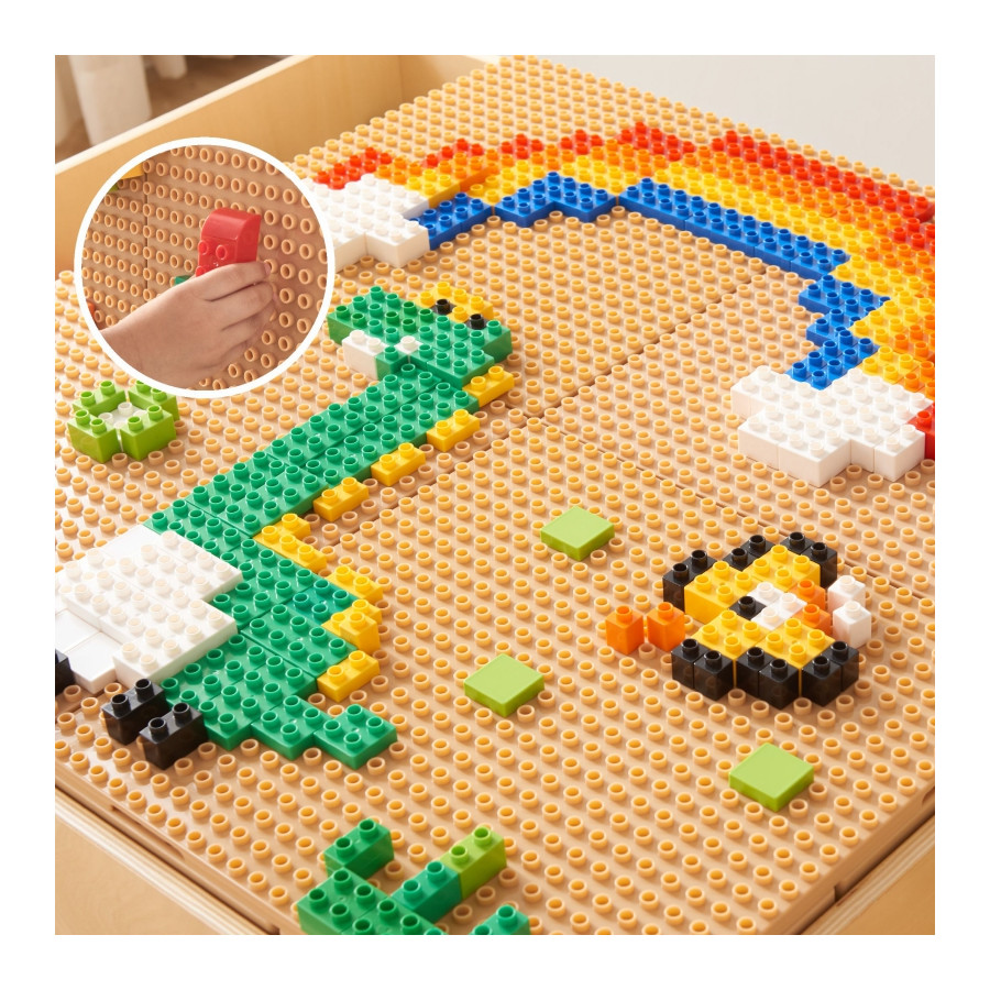 Stół edukacyjny + akcesoria STEM Wall 135 Klocków / Masterkidz