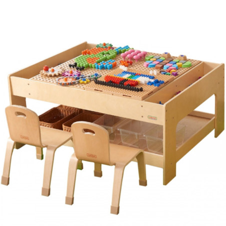 Stół edukacyjny + akcesoria STEM Wall 135 Klocków / Masterkidz