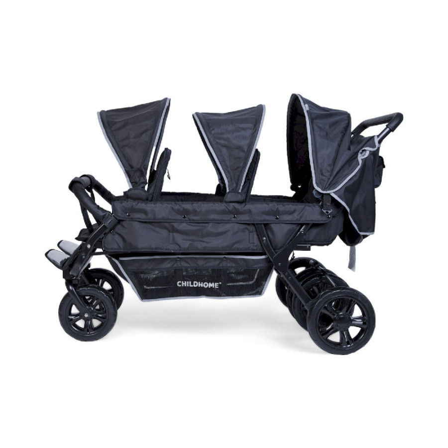 Wózek 6-osobowy do żłobka Sixseater Black / Childhome