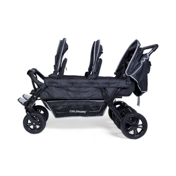 Wózek 6-osobowy do żłobka Sixseater Black / Childhome