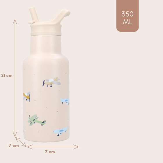 Bidon z ustnikiem 350 ml Small Aeroplane / Kidzroom
