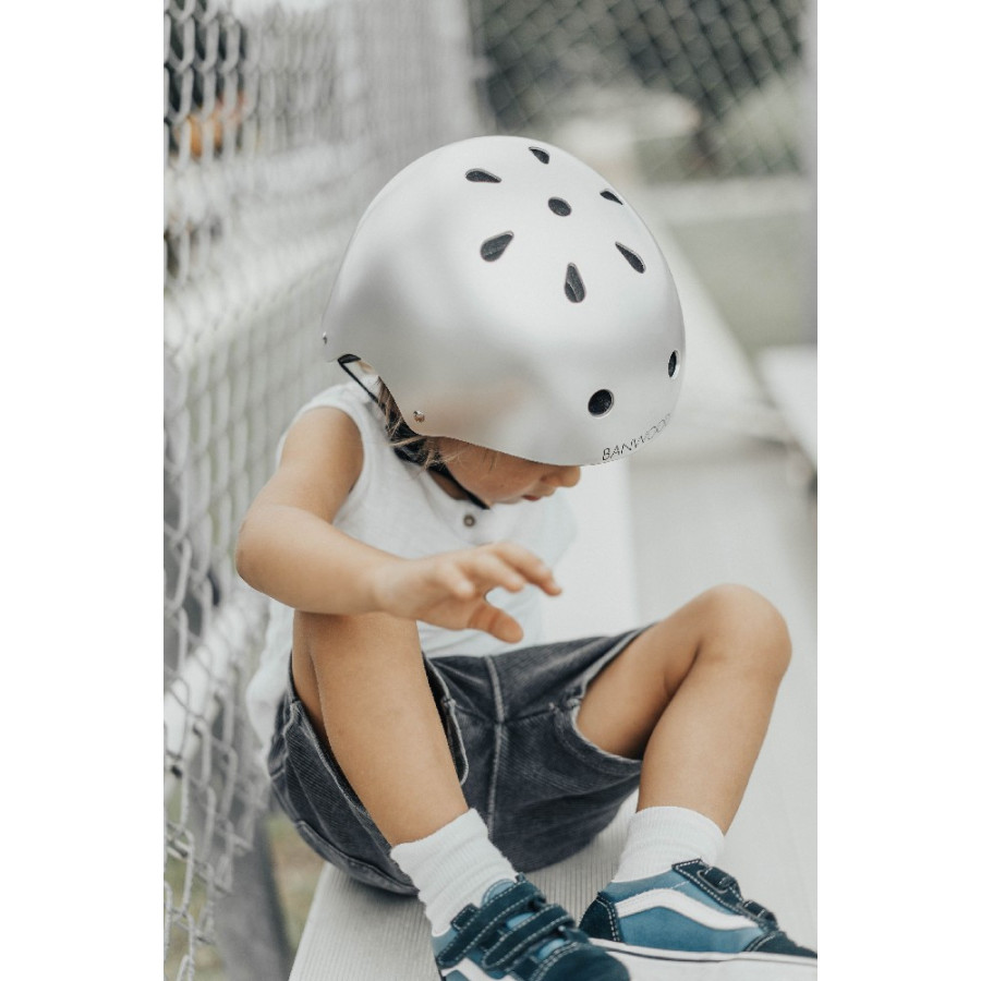 Kask dziecięcy rowerowy 3-7 lat Chrome / Banwood
