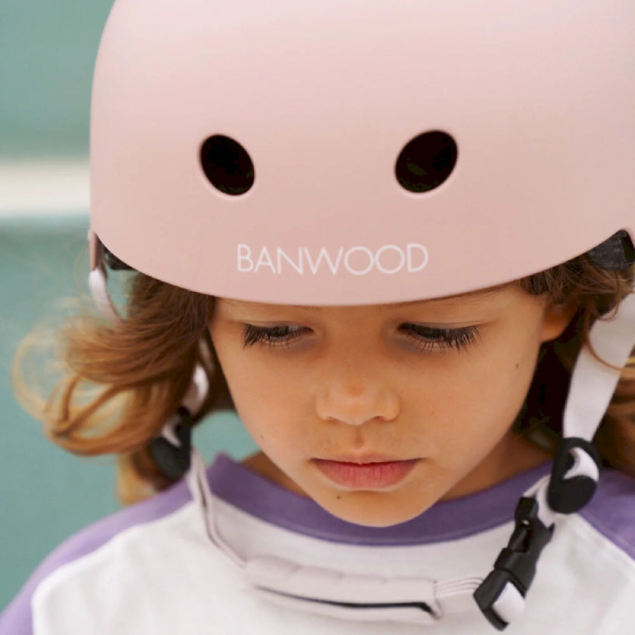 Kask dziecięcy rowerowy Eco 3-7 lat Faded pink / Banwood