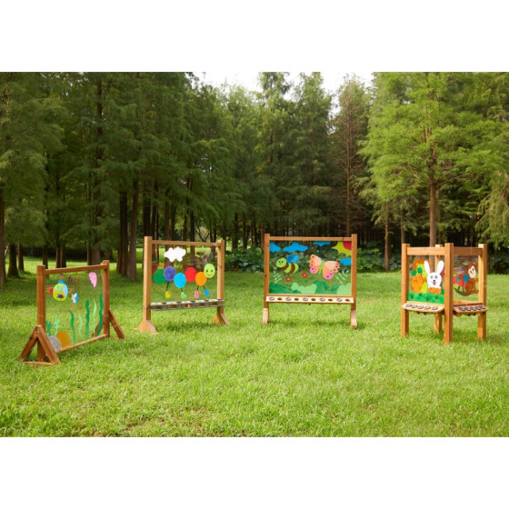 Przezroczysta akrylowa tablica malarska + kubeczki / Masterkidz
