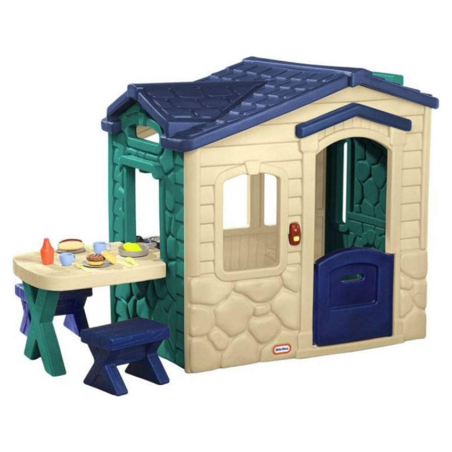 Domek ogrodowy ze stoliczkiem i krzesełkami Zielony / Little Tikes