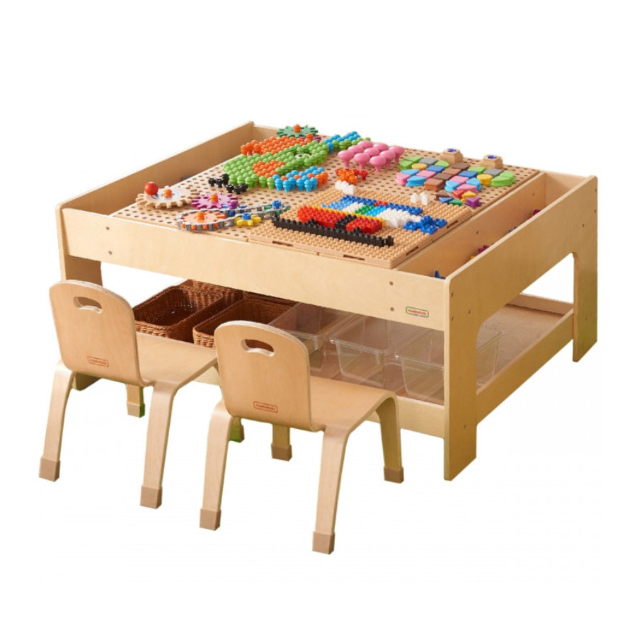 Stół edukacyjny + akcesoria STEM Wall + 563 klocków / Masterkidz