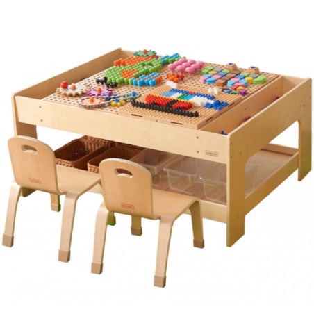 Stół edukacyjny + akcesoria STEM Wall + 563 klocków / Masterkidz