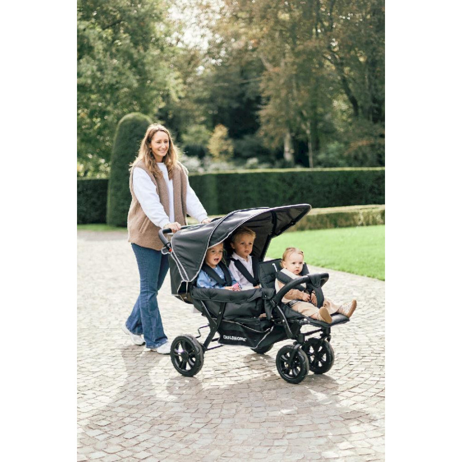 Wózek spacerowy do żłobka 3-osobowy Triplet / Childhome